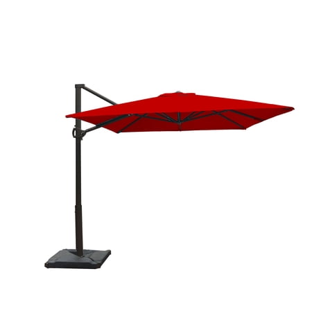 Abba Patio 8 X 10 Feet Rectangular Cantilever Umbrella Without Base Red Walmart Canada