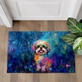 thumbnail image 4 of Hippie Shih Tzu Portrait oil painting Watercolor Tie-dye Vintage Doormat Lion Dog Lover Gifts Indoor Outdoor Welcome Mat - 00015, 4 of 5