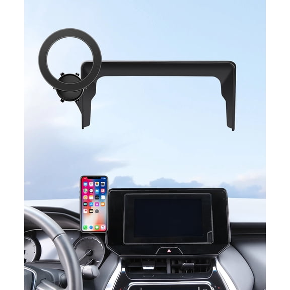 MaserWeller Car Phone Holder for Toyota Venza 2021-2024 Accessories 8-Inch Screen Fixed Clip, 360° Rotation Phone Mount Compatible with MagSafe, Cell Phone Holder That Does Not Affect Air Vent