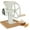White, variant on Manual Hand Grain Mill Matte Silver | Heavy-Duty Hand Operated Food Grinder for Wheat, Corn, Coffee Beans, Rice & Dry Grains | Hand Crank Kitchen Flour Mill for Home, Camping, Survival & Everyday Use
