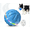 Blue, variant on Interactive Motorized Dog Toy Ball with Rope, Bluetooth Enabled,Built-in Bird Sounds & Music playback,3 Modes, Automatic Moving Pet Toy