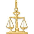 thumbnail image 1 of 14K Yellow Gold Scales Of Justice Pendant (29 X 19) Made In United States k1789, 1 of 6