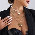 thumbnail image 4 of Collier de Perles Imitation Perle, Collier Rétro Exagéré, 4 of 6