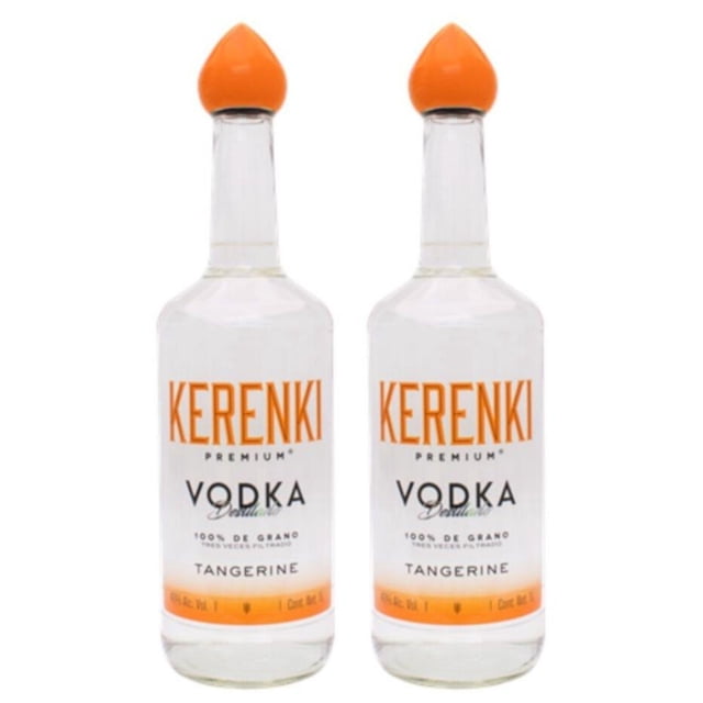 Pack de 2 Vodka Kerenki Premium Tangerine 1 L Kerenki Premium Tangerine