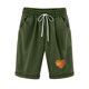 thumbnail image 2 of Puntoco Pantalones Cortos De Verano Mujer Moda 2024 Pantalones Cortos De Mujer Algodón Y Lino Estampado De Moda Cintura Elástica Pantalones De 5 Pulgadas Cordón Pantalones Cortos De 5 Pulgadas, 2 of 6