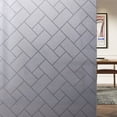 thumbnail image 4 of Privacy WIndows Film Rhombic Blurry Pattern Frosted Window Sticker for Bathroom Living Room 100x45cm, 4 of 7