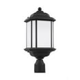 thumbnail image 2 of Sea Gull Lighting 82529-12 Kent 1-Light Outdoor Post Lantern in Black, 2 of 2