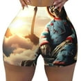 thumbnail image 2 of Lsque Chucky Pattern High Waisted Biker Shorts for Women-Tummy Control Fitness Athletic Workout Running Yoga Gym Shorts,Moisture-Wicking-X-Large, 2 of 9