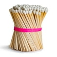 thumbnail image 2 of 140 White Tip 3" Wooden Matches with 2 Round Striker Papers - Bulk Decorative Safety Matches for Candles, Matchsticks for Home Décor, Gifts & Events, 2 of 4