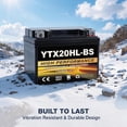 thumbnail image 5 of Anlibatt YTX20HL-BS Motorcycle Battery 12V 18Ah 300CCA Rechargeable Sealed AGM Battery Maintenance Free Automotive Replacement Battery for ATV and Scooter, 5 of 9