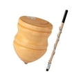 thumbnail image 4 of Kokiya Classic Wooden Trompos Paint Your Own Wooden Toys with Rod Handmade Enhanced Stability Tops with Point for Toddlers Children 10 inch, 4 of 9