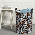 thumbnail image 5 of Goofa Colorful Screws Printed Circular Hamper,Laundry Basket with Handles,Storage Baskets Foldable,Large Capacity Laundry Hamper-, 5 of 8