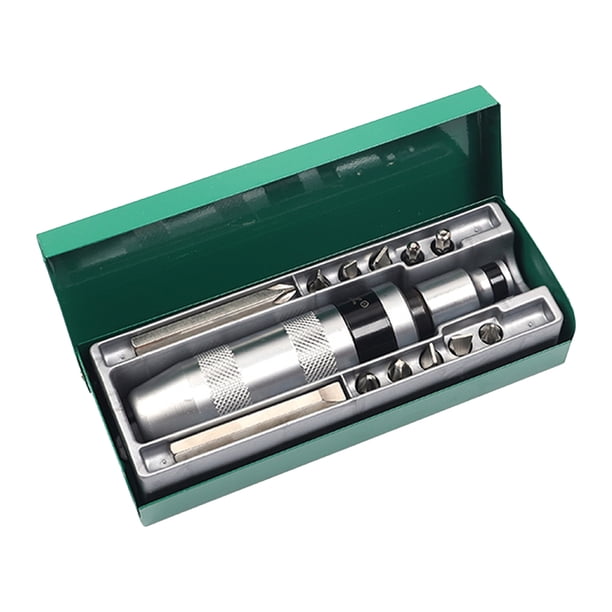 Riwesomey Extractor de tornillos de aleación de acero para destornillador, Kit de herramientas de extracción de mantenimiento de carpintería Industrial Herramientas eléctricas 13 piezas Riwesomey TO009457-02
