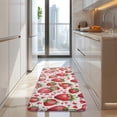 thumbnail image 4 of Red Strawberry Plants Fruit Heart Kitchen Rug Mat,Kitchen Runner Rugs Non Skid Washable,Decorative Kitchen Floor Mats for Kitchen,Sink,Laundry,17"x47.2", 4 of 7