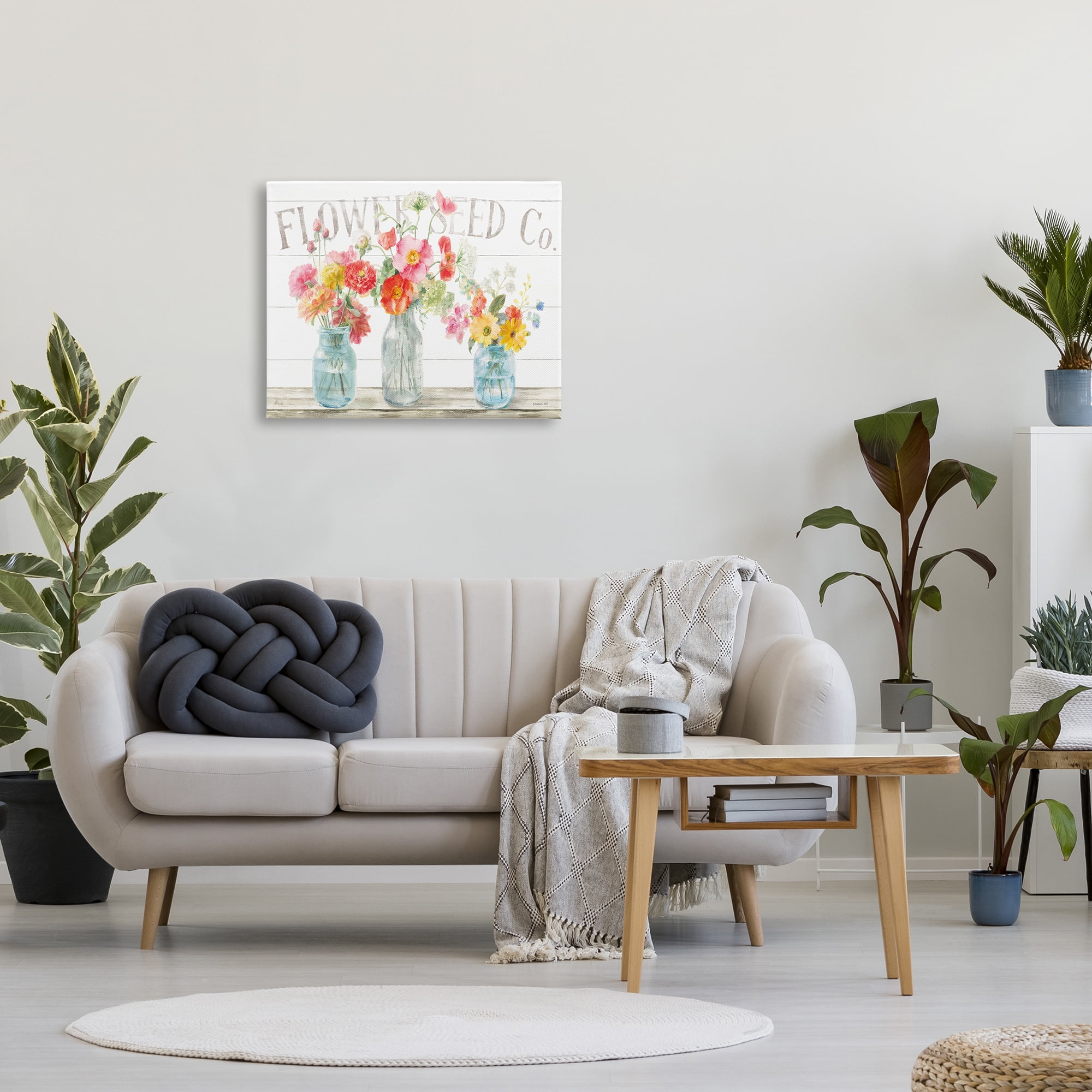 Stupell Industries Flower Seed Co. Vibrant Spring Blossoming Florals, 30 x 24, Design by Danhui Nai