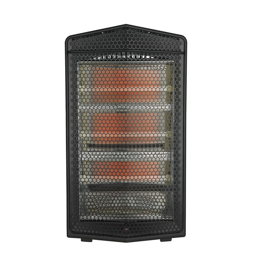 Mainstays 1500W Quartz Electric Space Heater, WSH20Q3ABB, Black