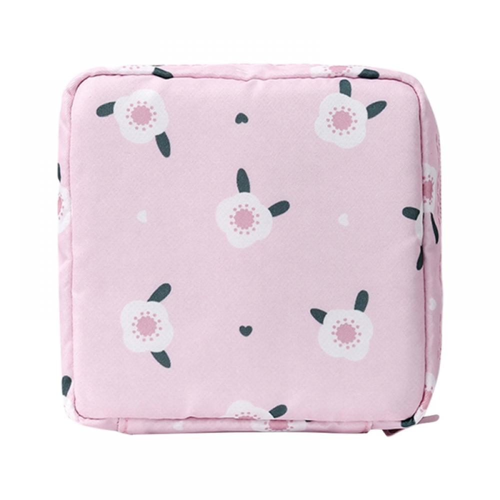 Sanitary Napkin Storage Bag Nylon Period Pad Pouch Period Holder Bag