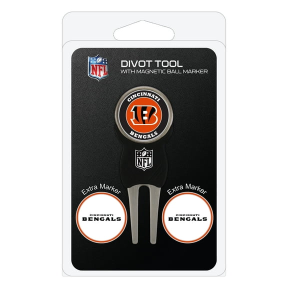 Cincinnati Bengals Official NFL Divot Tool Ball Marker by Team Golf 30645