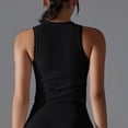 thumbnail image 6 of Aloohaidyvio Ribbed Tank Tops for Women High Neck Yoga Workout Sleeveless Top Casual Going Out Fitted Tanks Shirts, 6 of 6