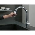 thumbnail image 4 of Delta Trinsic Single Handle Pull-Down Kitchen Faucet in Arctic Stainless 9159-AR-DST, 4 of 13
