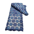 thumbnail image 5 of GUOOL Quilting Cloth for Sewing African Lace Cloth Trendy 15ftx4ft Summer Breathable Lace Embroidery Cloth for Skirts Home Decor Blue, 5 of 8