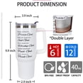 thumbnail image 5 of 70th Birthday Gifts for Men Women 70 Year Old 1954 Birthday Gift Ideas for Dad Mom 40oz Tumbler Cup With Handle, Blessed by God- Crossed, 5 of 7