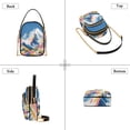 thumbnail image 3 of FORMRS Crossbody Bag for Women Quilted Travel Shoulder Cell Phone Purse with Chain Strap Handbag, Abstract Snow Mountain, 3 of 7