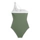 thumbnail image 4 of Traje de Baño de Color Sólido de las Mujeres, una Pieza Conservadora con Combinación de Colores Y Hombro Plano para la Playa Y la Piscina, Conjunto de Trajes de Baño de Verano, 4 of 9