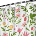 thumbnail image 4 of Waterproof Pioneer Shower Curtain 72x84 Inch Polyester Unique Cute Floral Shower Curtain for Bathroom Hotel Home Decor with 12 Plastic Hooks, 4 of 5