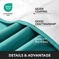 thumbnail image 7 of Deconovo Blackout Curtains Thermal Insulated Drapes with Silver Coated Back for Bedroom 42x72 inch Teal 2 Panels, 7 of 7