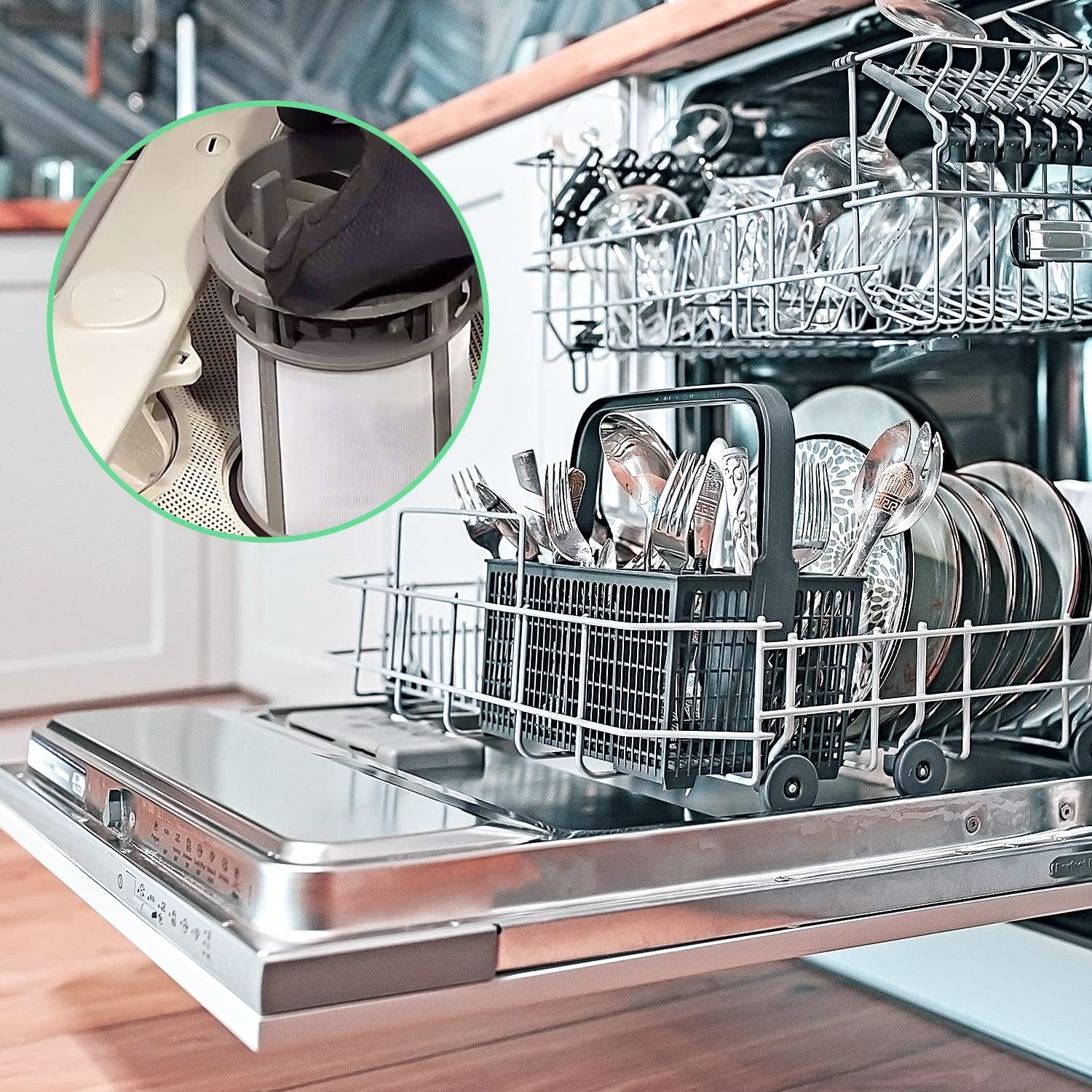 Dishwasher Mesh Cup Filter Compatible With Kenmore Model Numbers 665.13403N410, 665.13403N411, 665.13403N412