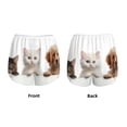 thumbnail image 3 of Balery Cute Kittens And Puppy Pantalones cortos deportivos para mujer con forro y dos bolsillos, elásticos, para entrenamiento, gimnasio, yoga-Large, 3 of 7