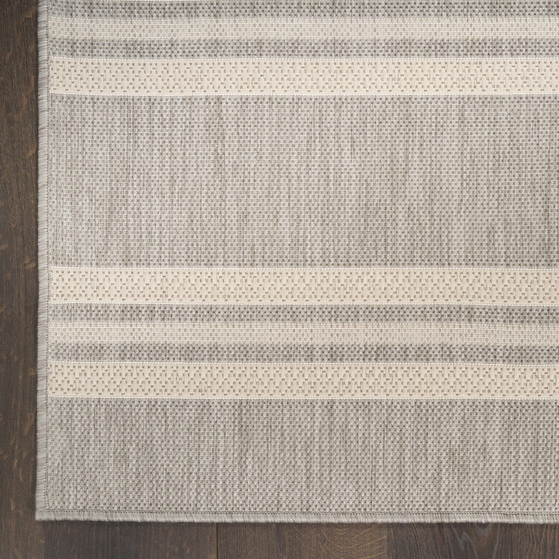 Nourison Horizon Indoor/Outdoor 8' x 10' Grey Modern Rug
