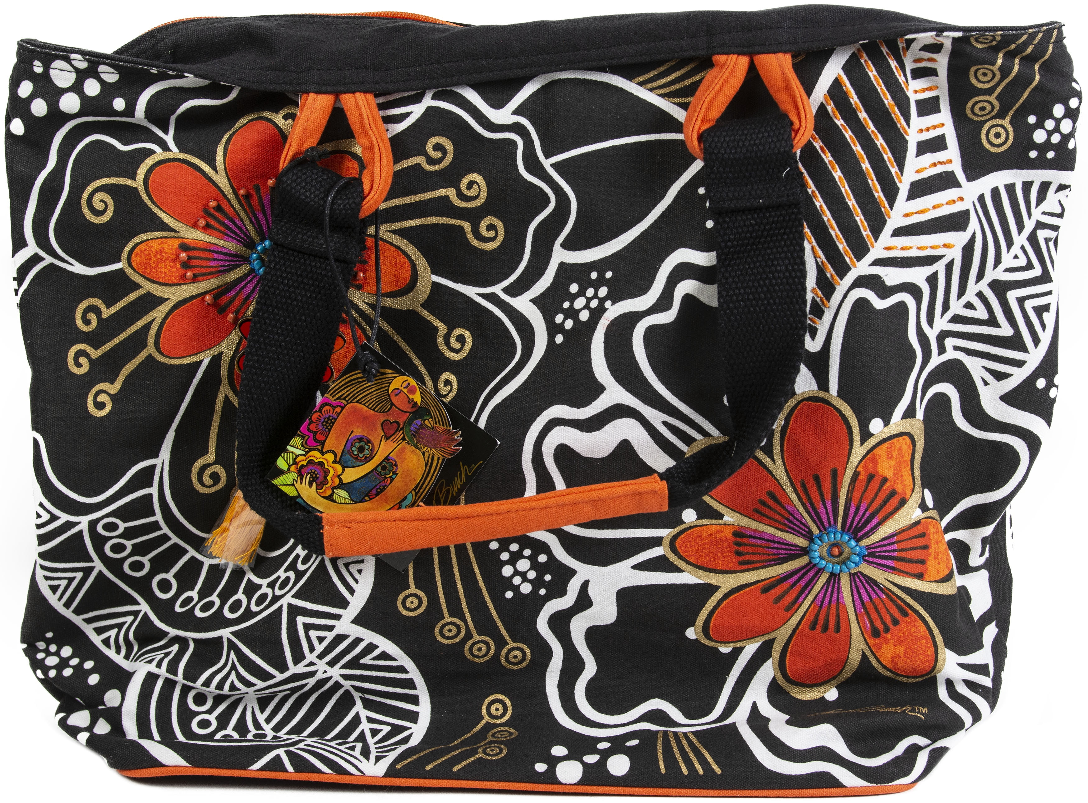 Zeckos Laurel Burch Laurel Burch Crossbody Totes Arte, 10 da 10 Pollici, Cani e Cuccioli