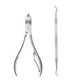 thumbnail image 4 of 2pcs Stainless Steel Nail Cuticle Scissor + Ingrowing Toenail Cleaner, 4 of 7