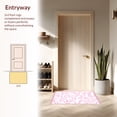 thumbnail image 3 of ODIKA 3'x5' Machine Washable Non-Slip Area Rug, Minimalist Interlocking Ribbon Motif with Color Flow High Traffic Rug, Pink, 393269, 3 of 7