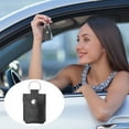 thumbnail image 6 of Uxcell Leather Key Fob, Genuine Leather Keys Cover Portable Key Rings Air Tag Holder for Keys ID, Black 2 Pack, 6 of 6