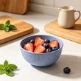thumbnail image 5 of Yhmxh 25 oz Unbreakable Cereal Bowls, Reusable Plastic Lightweight Bowls, Soup Rice Bowl, Striped Reusable Salad Dessert Bowl, Microwave Safe Tableware for Salads, Soups, Ramen, Noodles, 5 of 6