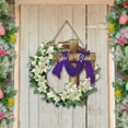 thumbnail image 3 of Easter Wooden Cross Decor 11.81x11.81in Multicolor Cloth Hanging Plaque Spring Crucifix Home Door Fence Wall Holiday Decor (0.17lb)​, 3 of 6