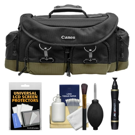 Canon 1EG Digital SLR Camera Case Gadget Bag + LCD Protectors + Kit for EOS 6D, 70D, 7D, 5DS, 5D Mark II III, Rebel T5, T5i, T6i, T6s, SL1 Canon 1EG Digital SLR Camera Case Gadget Bag + LCD Protectors + Kit for EOS 6D, 70D, 7D, 5DS, 5D Mark II III, Rebel T5, T5i, T6i, T6s, SL1