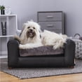 thumbnail image 5 of Moots Premium Leatherette Pets Sofa Charcoal, Medium, 5 of 11