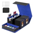 thumbnail image 1 of Caja de almacenamiento de tarjetas coleccionables Solisifime 5 en 1 con pantalla Commander, 1 of 7