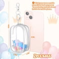 thumbnail image 2 of 2PCS 3.5inch Clear Figure Display Bag with Keychain for Mini Baby, Blind Box Display Case, Great Carrying Case Gift for Mini Figure/Doll Collectors, 2 of 6
