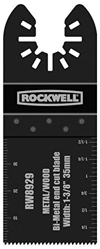 Rockwell RW8981K Sonicrafter Oscillating Multitool End Cut Blades with Universal  Fit System, 6-Pack