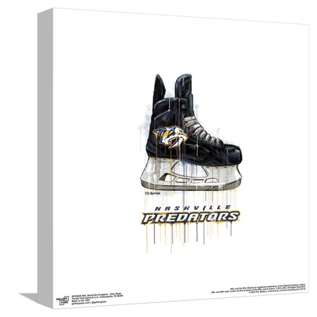Gallery Pops NHL Nashville Predators – Drip Skate Canvas Wall Art Unframed Version 12 x 12