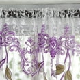 thumbnail image 6 of Ongmies Curtains Clearance Window Panel Curtain Tulle Drape Peony Sheer Voile Fabric 1 Home Decor Home Purple, 6 of 8