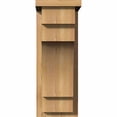 thumbnail image 2 of 7 1/2"W x 12"D x 20"H Mediterranean Smooth Corbel w/Backplate, Western Red Cedar, 2 of 9