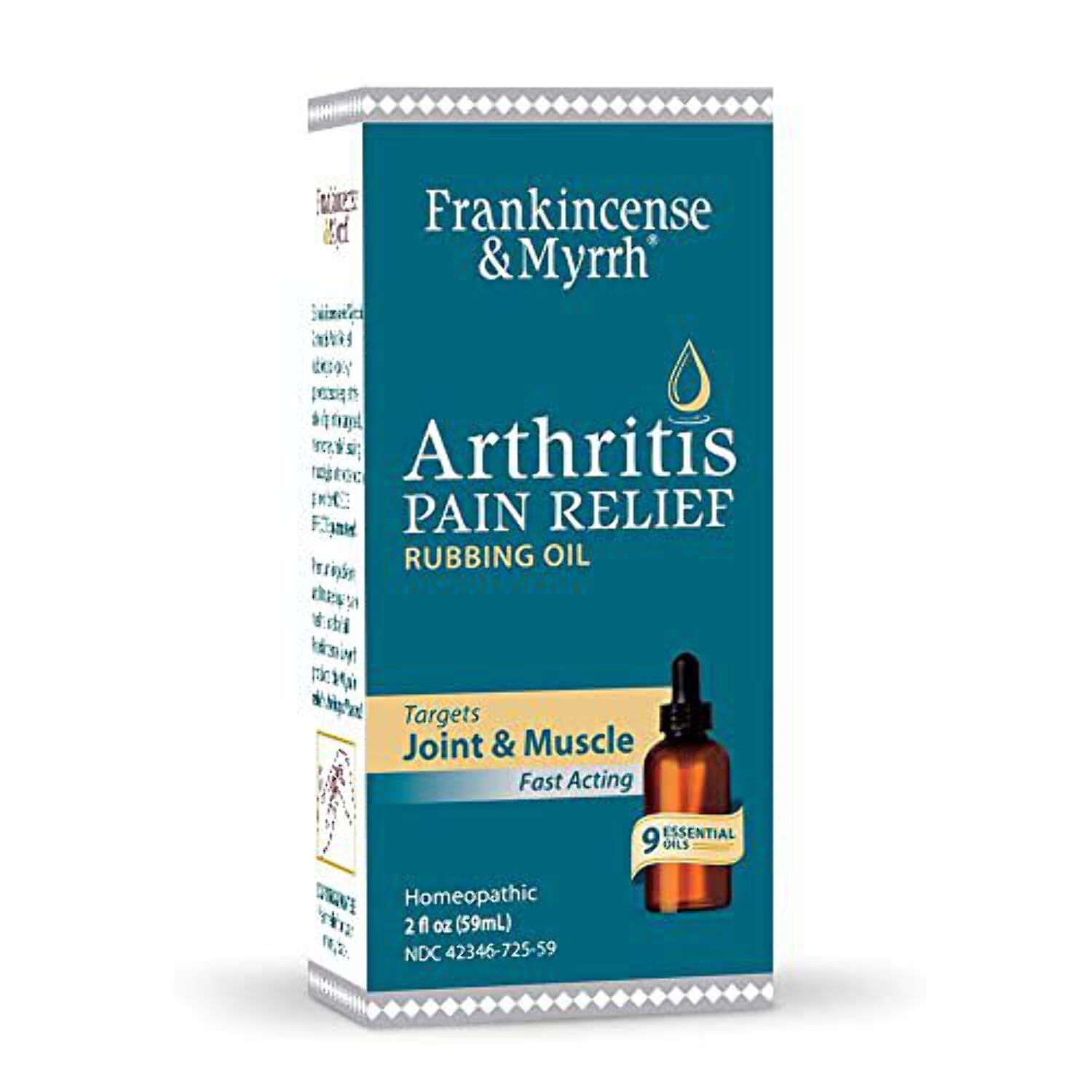 FRANKINCENSE & MYRRH Arthritis Pain Relief Rubbing Oil – Pain Relief with Essential  Oils, 2 Fluid Ounces - 1 Pa 