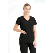 Grey's Anatomy Signature Women's GNT086 "London" Scrub Top-Black-XXX-Large
