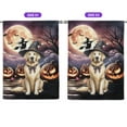 thumbnail image 2 of Spooky Halloween Night Witch Golden Retriever Glowing Pumpkins House Flag 28x40in Double Sided Goldens Dog Lover Gifts Idea Outdoor Decor - 12015, 2 of 5